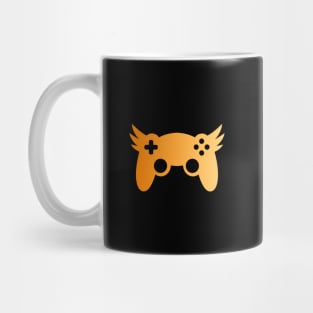 Winged Golden Video Game Controller Mug